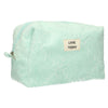 Traveller toilettas badstof sunny turquoise 21,5cm x 19cm