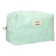 Traveller toilettas badstof sunny turquoise 21,5cm x 19cm
