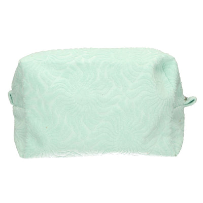 Traveller toilettas badstof sunny turquoise 21,5cm x 19cm