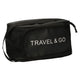 Traveller toilettas travel go zwart 15,5cm x 13,5cm