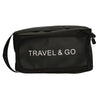 Traveller toilettas travel go zwart 15,5cm x 13,5cm