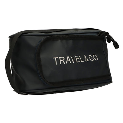 Traveller toilettas travel go donkerblauw 15,5cm x 13,5cm