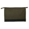 Traveller toilettas rubberen bodem donker groen 30cm x 19,5cm
