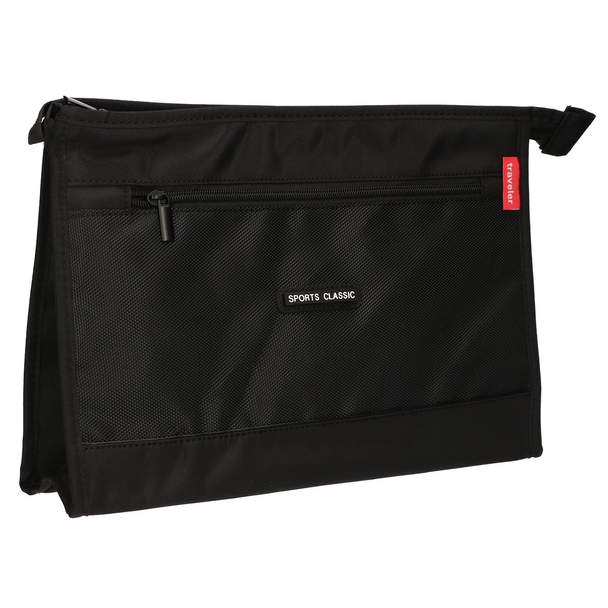 Traveller toilettas heren sports classic zwart 35cm x 24cm