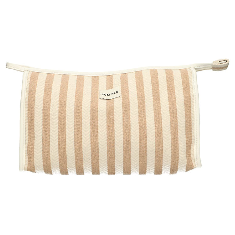 Traveller toilettas summer khaki gestreept 29cm x 19,5cm