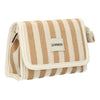 Traveller spiegeltas summer khaki gestreept 17cm x 11cm