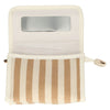 Traveller spiegeltas summer khaki gestreept 17cm x 11cm