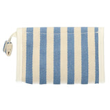 Traveller spiegeltas summer blauw gestreept 17cm x 11cm - afbeelding 2