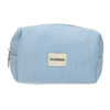 Traveller beautybag rib waterdicht blauw 20cm x 11,5cm