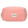 Traveller beautybag rib waterdicht roze 20cm x 11,5cm