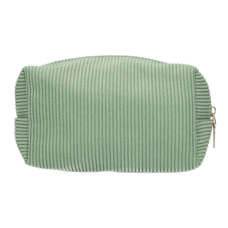 Traveller beautybag rib waterdicht mintgroen 20cm x 11,5cm