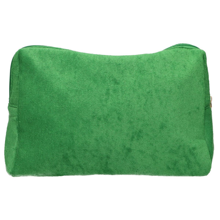 Traveller toilettas badstof groen 28cm x 20cm