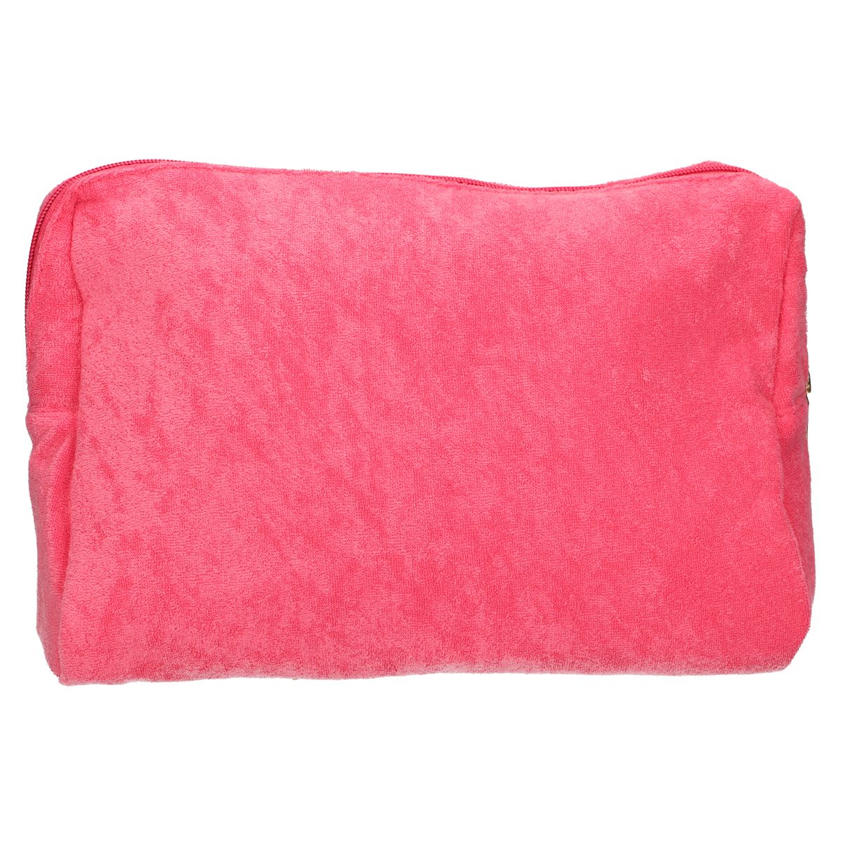 Traveller toilettas badstof roze 28cm x 20cm