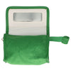 Traveller spiegeltas badstof groen 16,5cm x 12cm