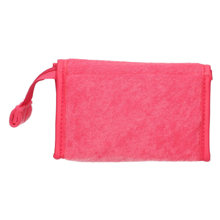 Traveller spiegeltas badstof roze 16,5cm x 12cm