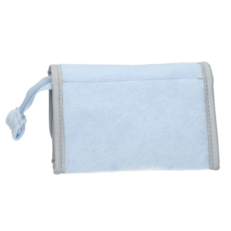 Traveller spiegeltas badstof blauw 16,5cm x 12cm