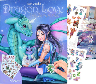 TOPModel Stickerworld Stickerboek Dragon Love