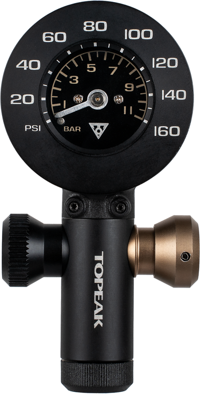 Topeak airbooster g+ co2-pumpe mit manometer