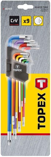 Enzo topex tx-sleutelset torx 9 delig lang - 6479045