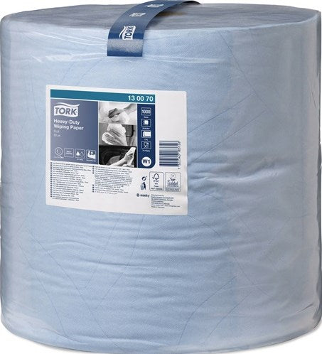 Tork poetsdoek | l340xb369ca. mm | blauw | 2 laags, met reliëf | wiel | 1 stuk - 130070