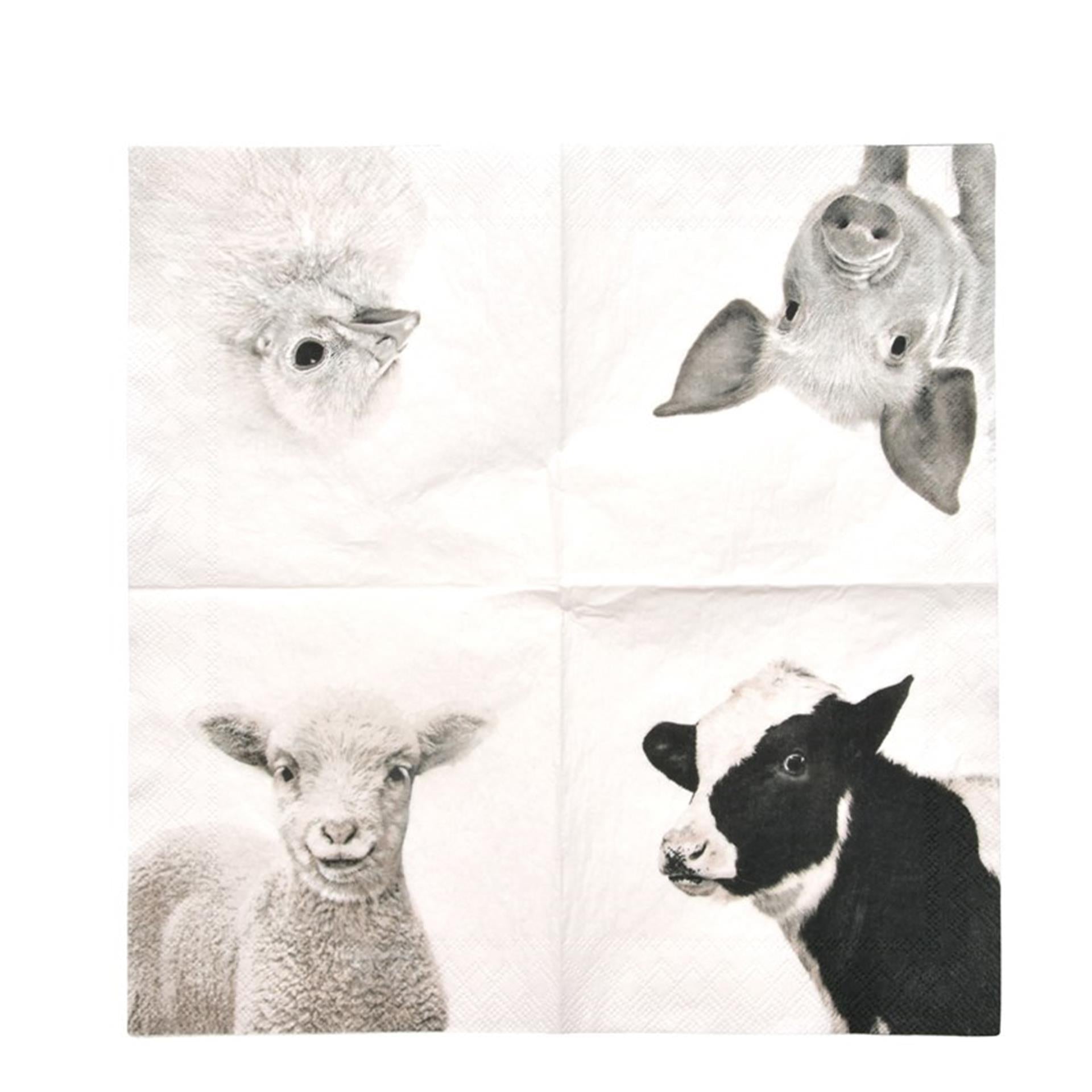 Esschert design servetten boerderijdieren 25x25cm
