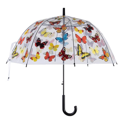 Esschert design paraplu transparant met vlinderprint ø83cm