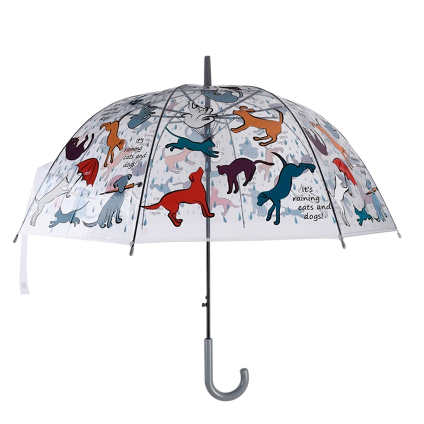 Esschert design paraplu transparant it's raining cats dogs ø83cm
