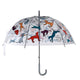 Esschert design paraplu transparant it's raining cats dogs ø83cm