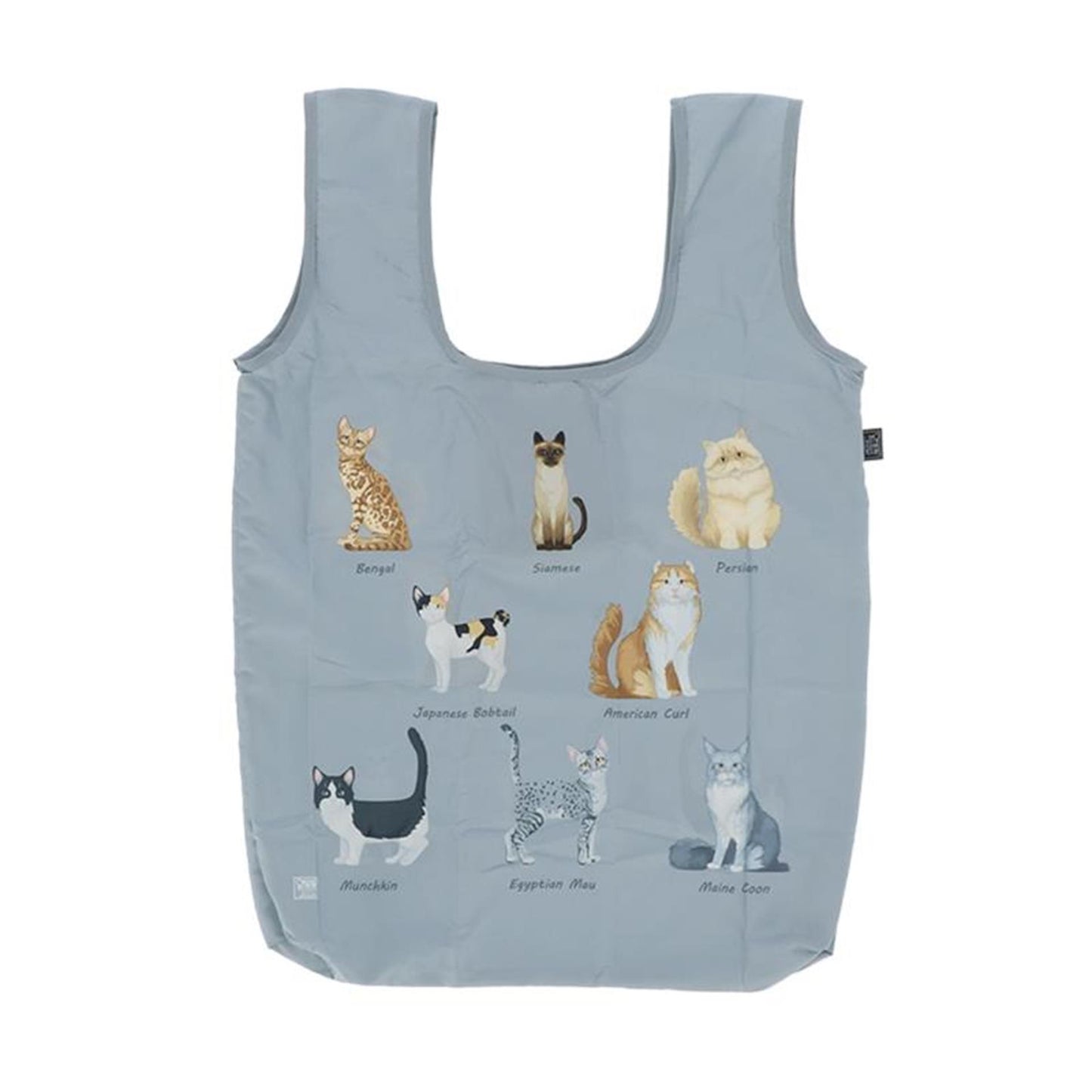 Esschert design opvouwbare tas kattenrassen 41xh59,5cm