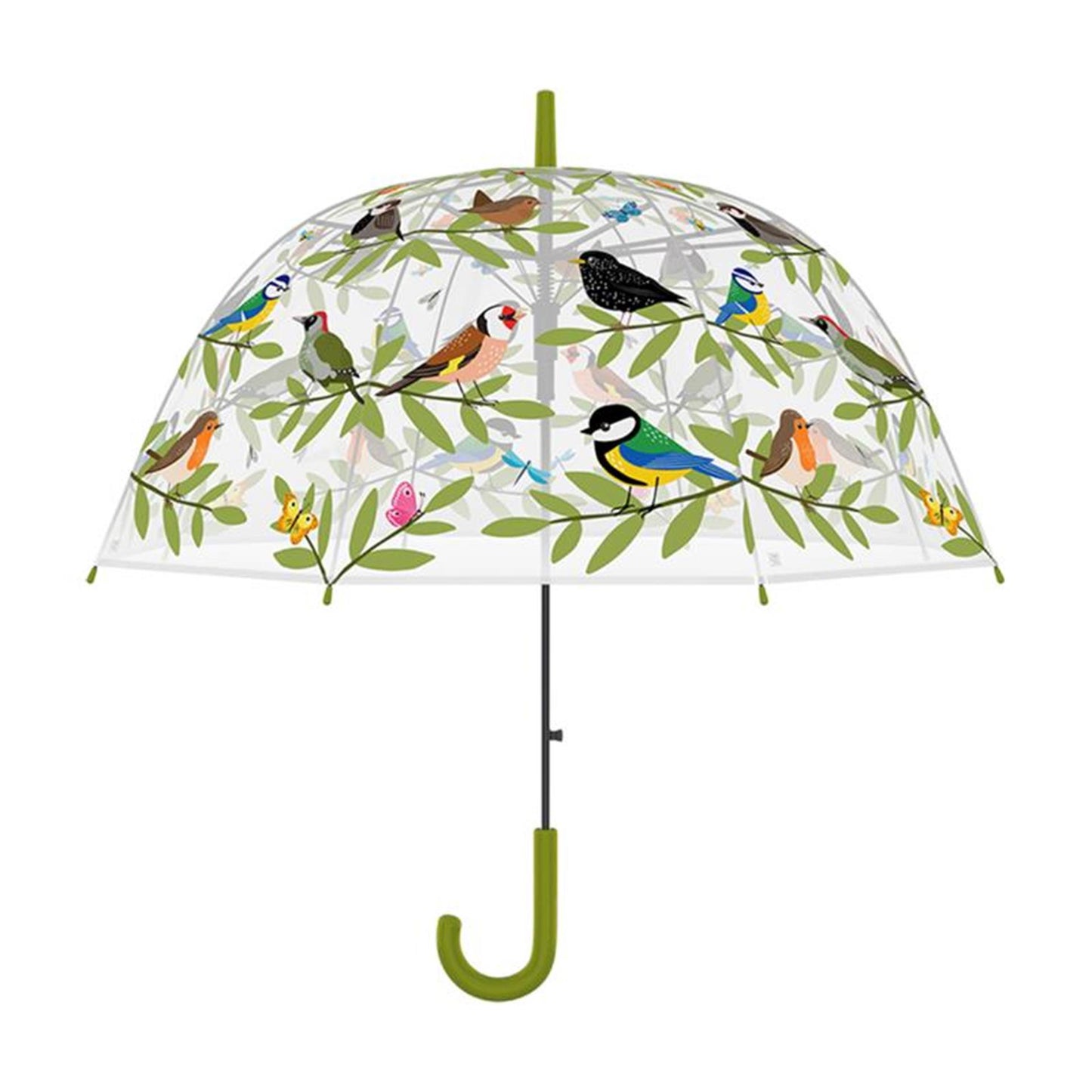 Esschert design paraplu vogelclub transparant ø83cm