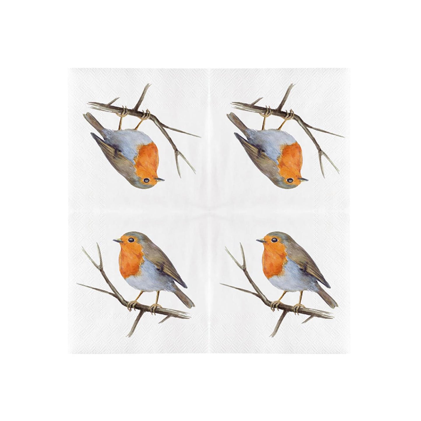 Esschert design papieren servet. roodborst 33x33cm