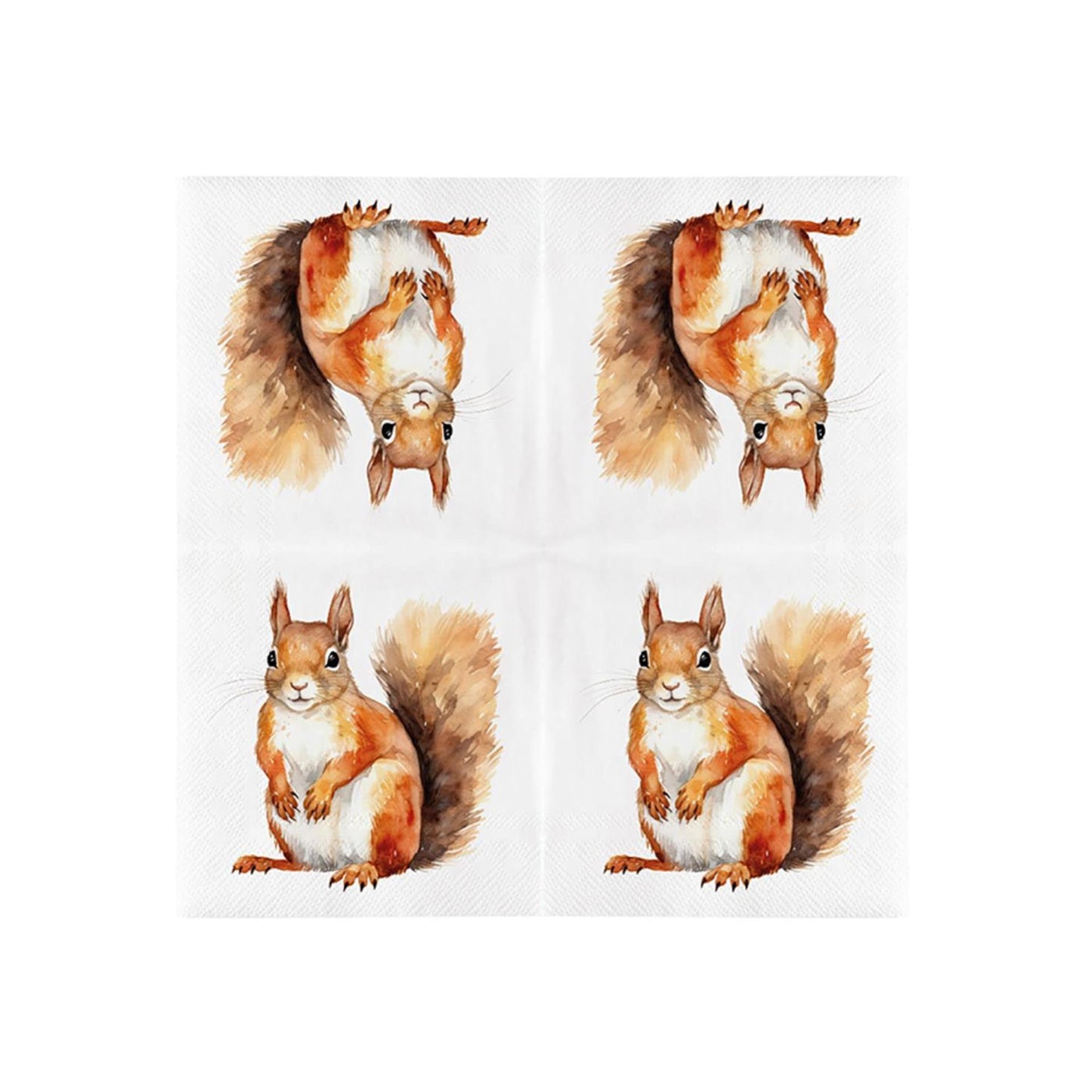 Esschert design papieren servetten eekhoorn 33x33cm fsc mix