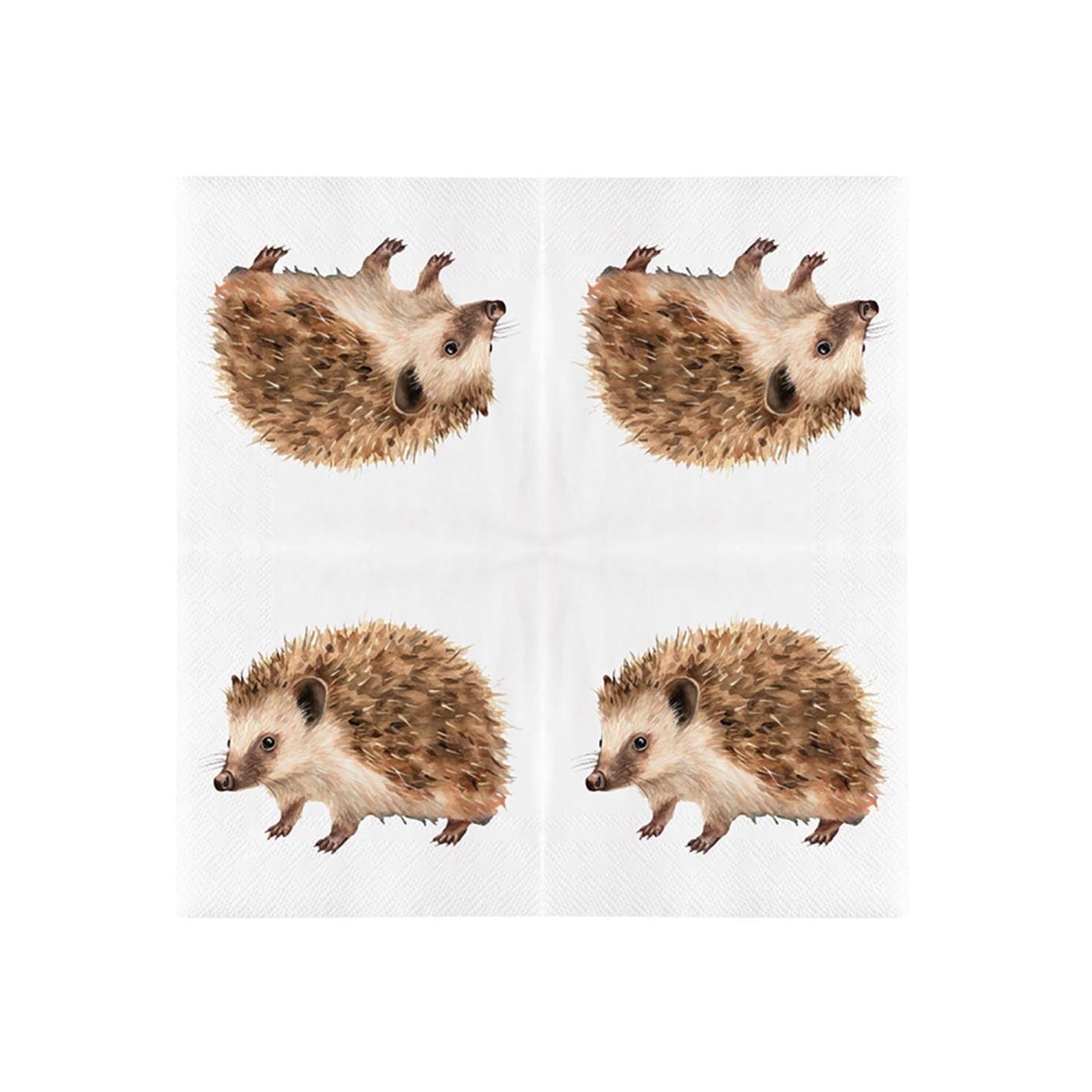 Esschert design papieren servetten egel 33x33cm fsc mix