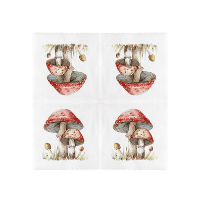 Esschert design papieren servetten vliegenzwam 33x33cm fsc mix