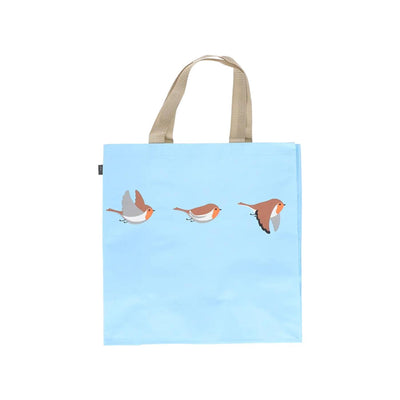 Esschert design boodschappentas roodborstjes 40x40x14,5cm