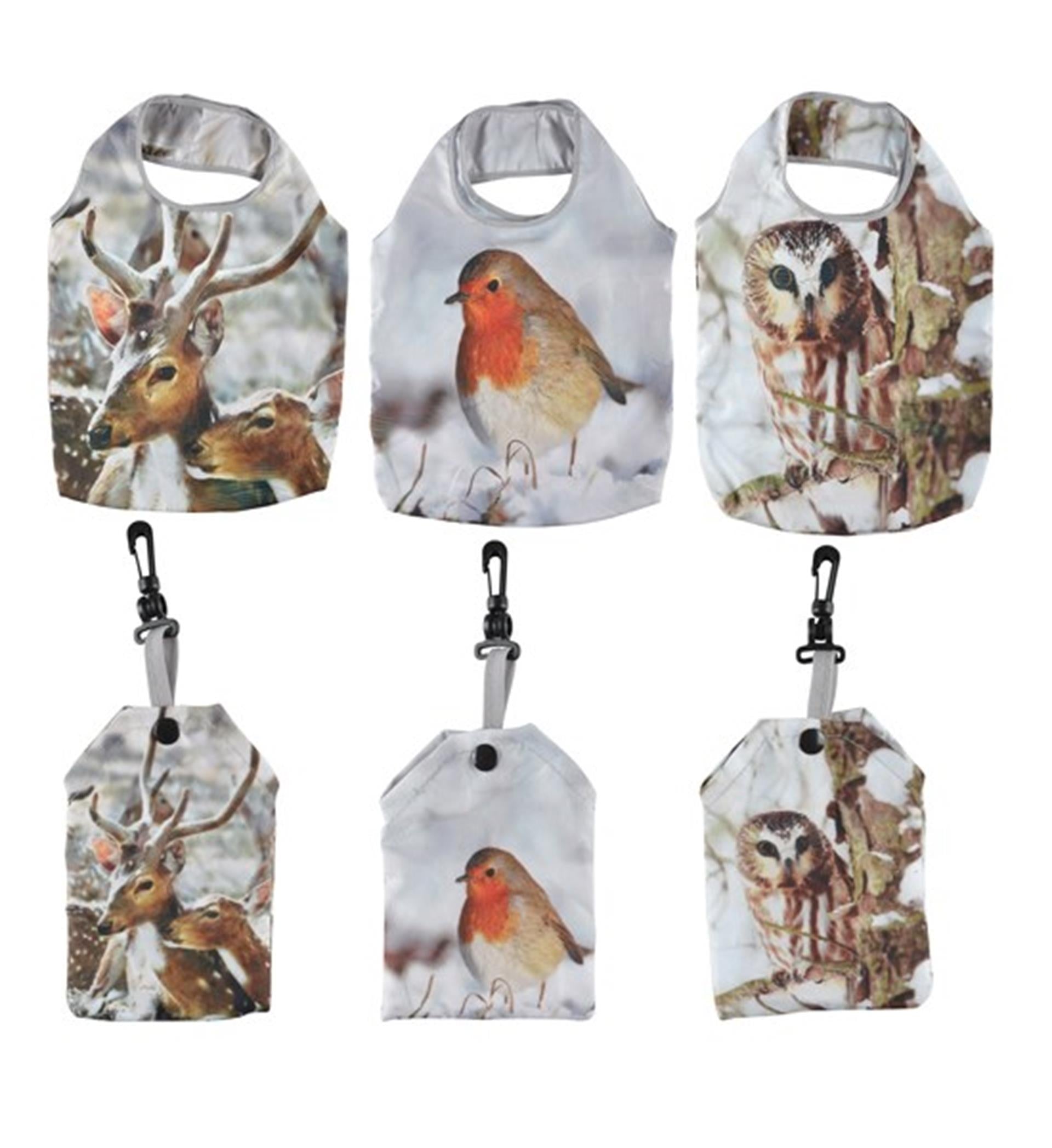 Esschert design opvouwbare boodschappentas met herfstdecoratie