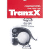 Tranzx zadelpenklem met snelspanner 31.8ø zwart op kaart