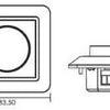 Enzo tronix afdekraam lw voor led dimmer 4355850 - 4355855