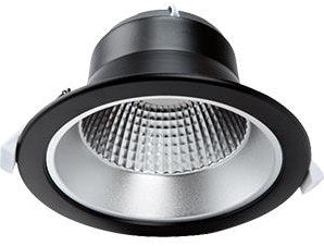 Enzo tronix led downlighter zwart reflector 15w tri-white - led2415