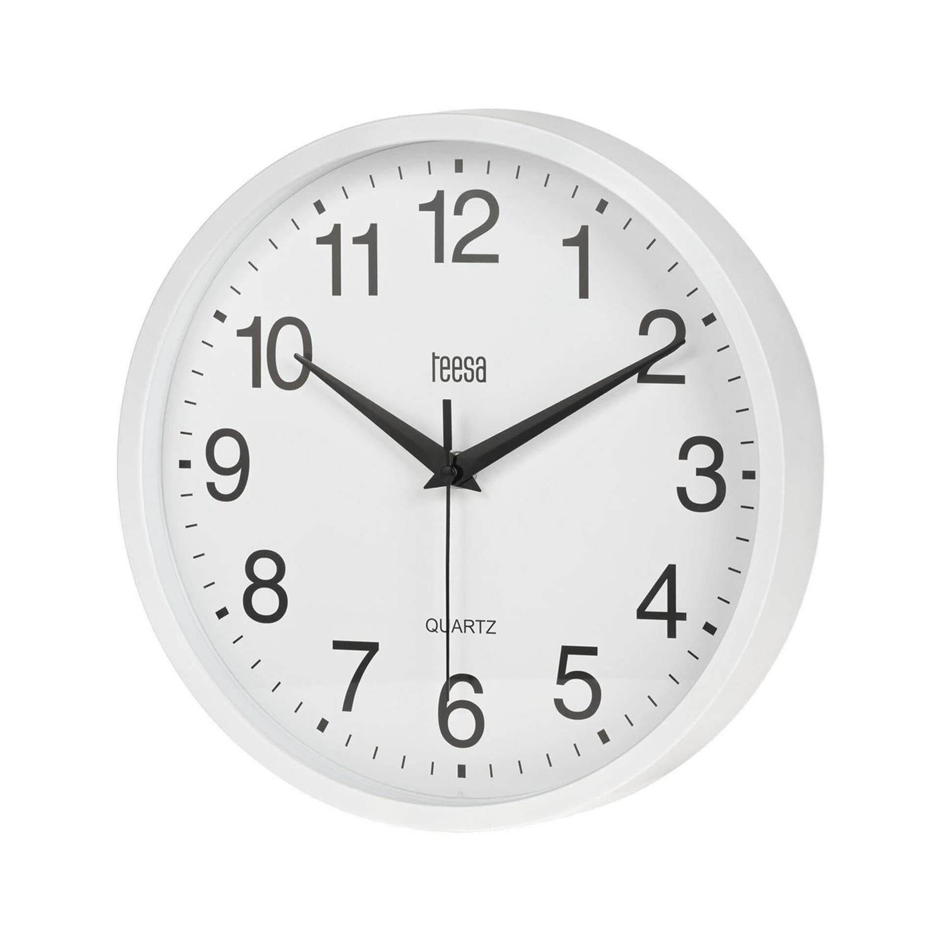 Teesa wandklok ø25cm wit wandklok ø25cm wit