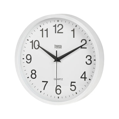 Teesa wandklok ø25cm wit