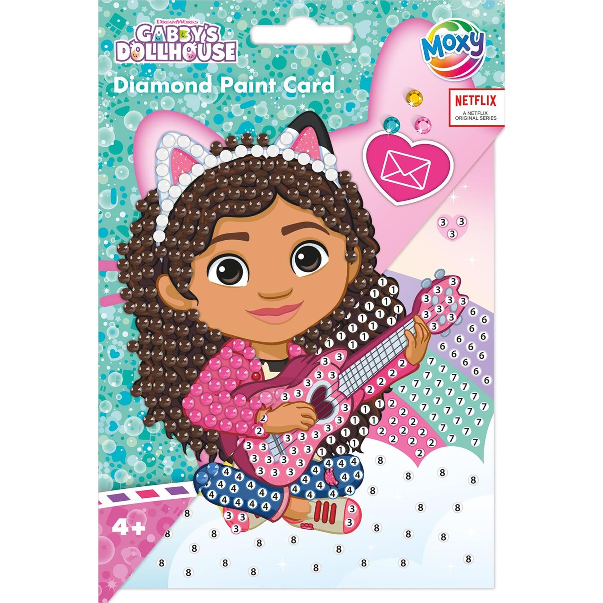 Moxy gabby's dollhouse diamond painting kaart