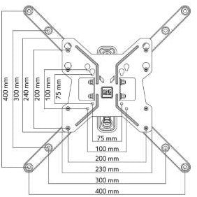 Enzo tv wandbeugel wm2451 one for all - 7312434