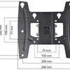 Enzo tv wandbeugel wm4241 one for all solid turn90 - 7312450