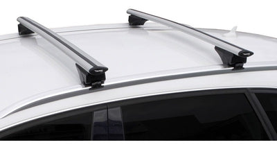 dakdragerset Fly Bar 100 kg 124 cm aluminium zilver