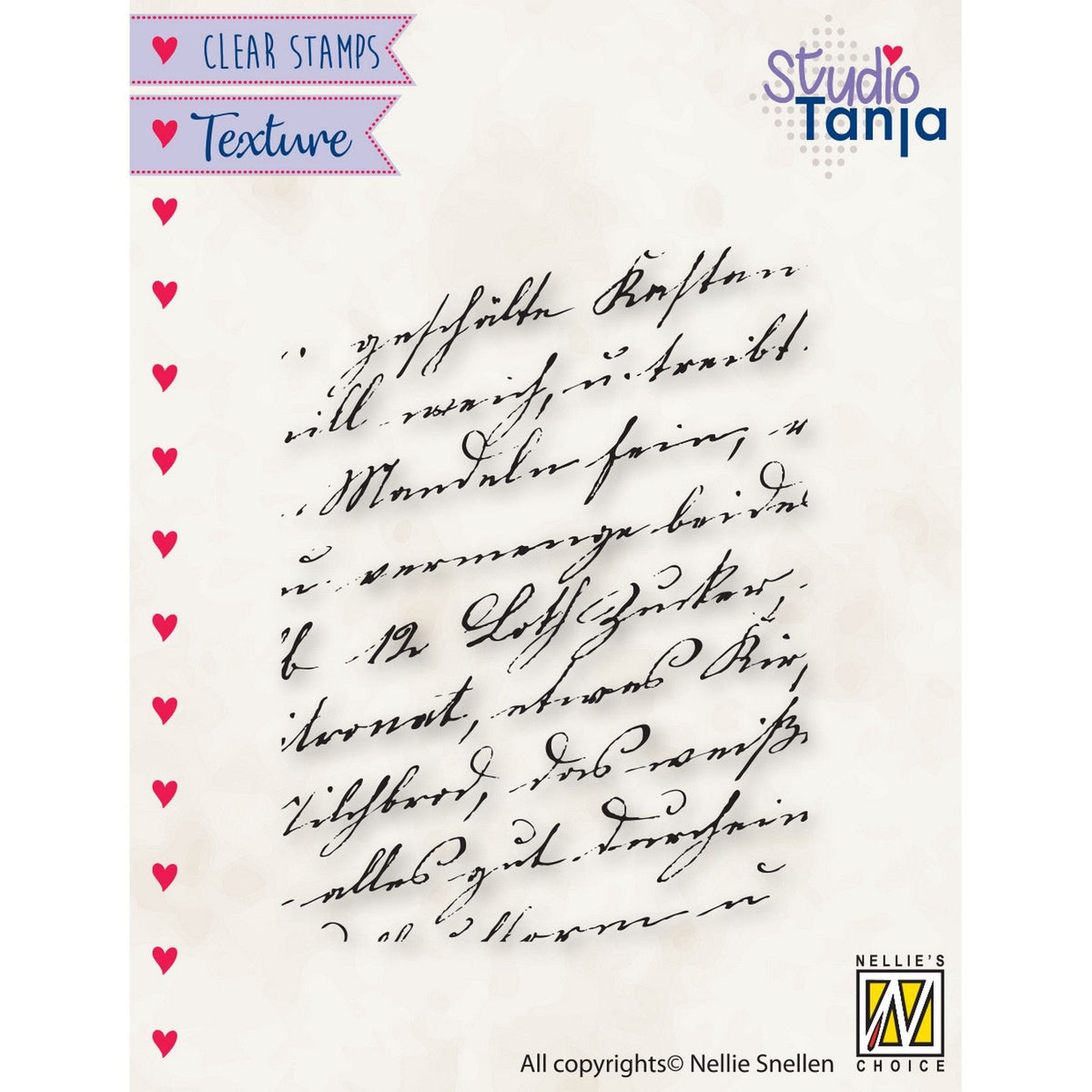 Nellie's choice • motive clear stempels texture writing