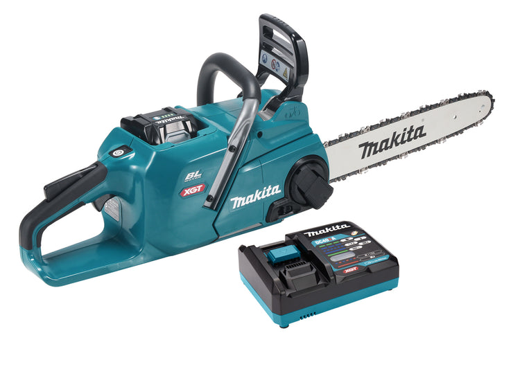 Makita uc015gt101 | xgt 40 v max kettingzaag 35 cm | 5,0 ah accu (1 st) | snellader | in doos uc015gt101