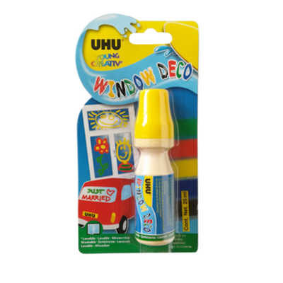 Uhu vensterstift geel 25ml