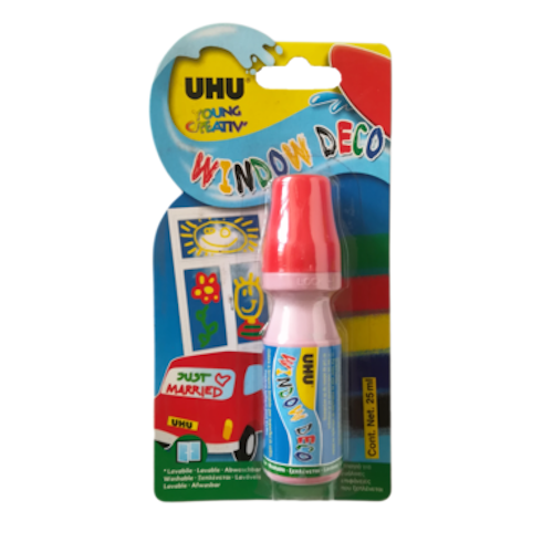 Uhu vensterstift rood 25ml