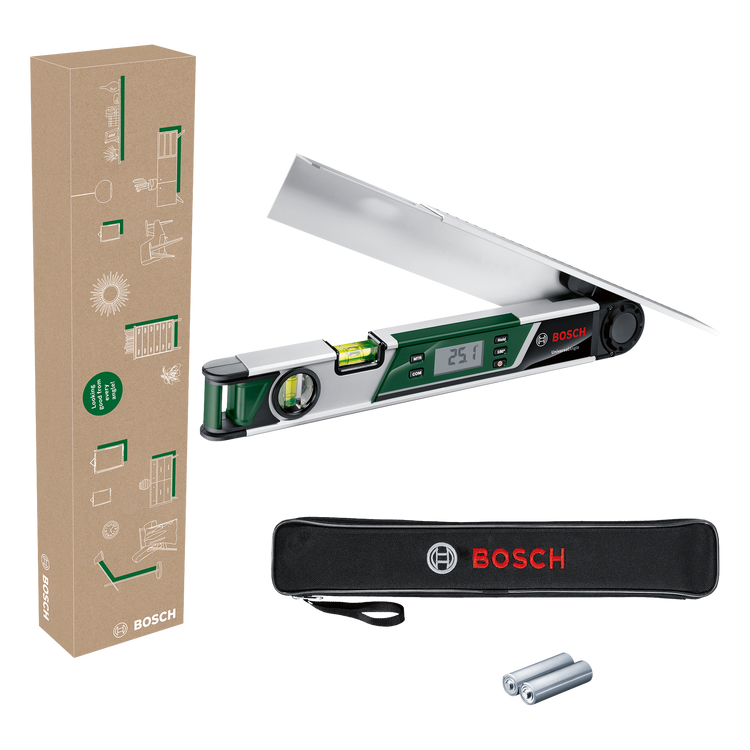 Bosch groen universalangle hoekmeter | inclusief batterijen - 06036760z1